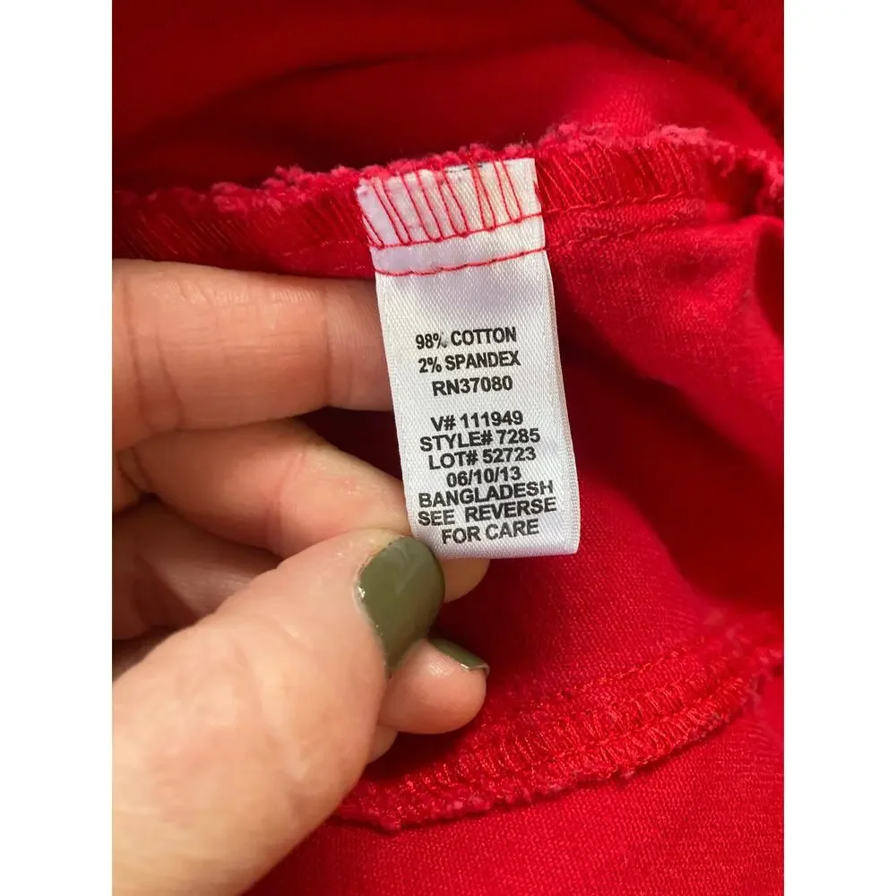 Cato Girls Red Denim Jacket, Size XL